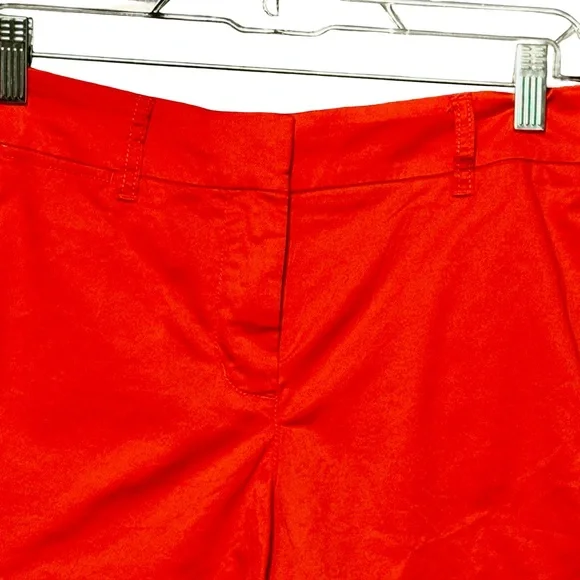 J.Crew Chino NEW 4” Cotton Flat Front Shorts in Vivid Flame size 2 - Picture 4 of 14